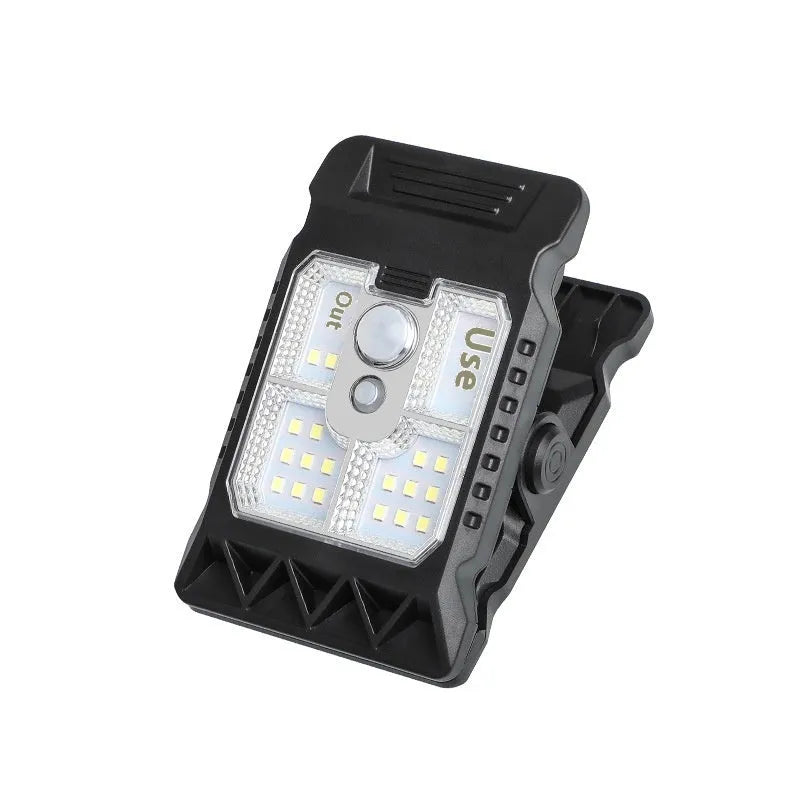 Motion sensor clip lamp with IP65 waterproof rating and human body detection
