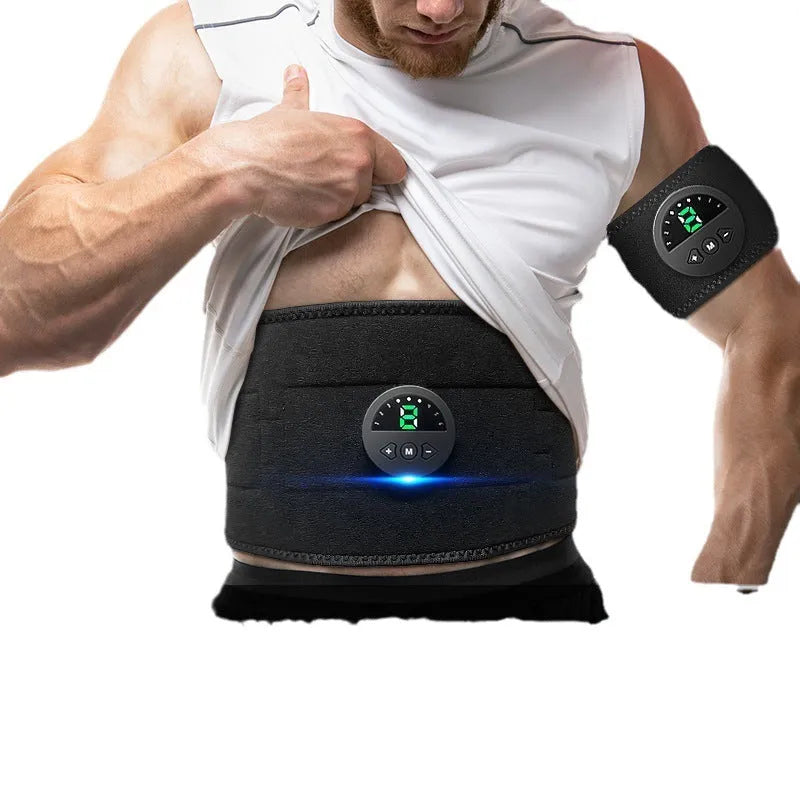 120cm waist and abdomen fitness belt with display screen style for fat reduction and massage