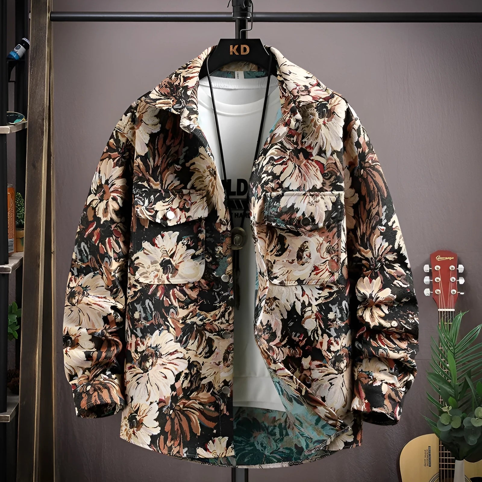 Casual lapel shirt coat with straight hem design and long sleeves in multiple colour options