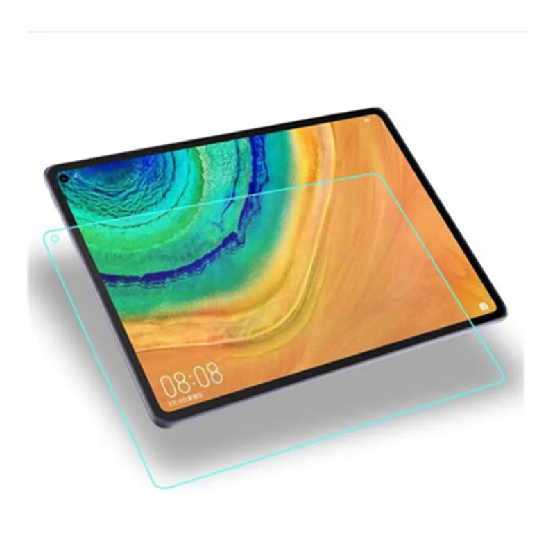 Tempered glass screen protector for Huawei MatePad and MatePad Pro tablets on a white background.