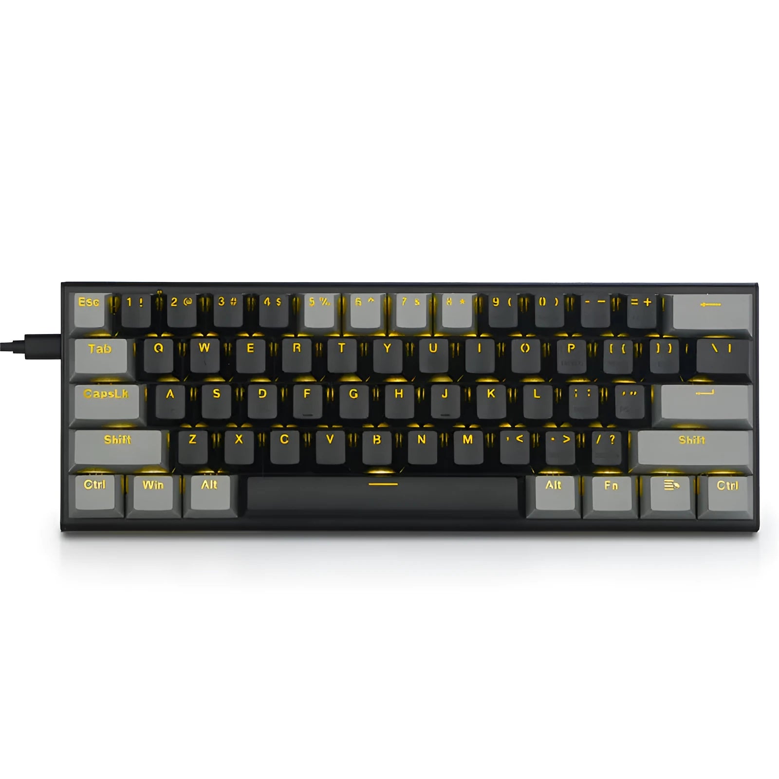 Z11 aluminium mechanical keyboard keycaps in two-colour design with RGB lighting