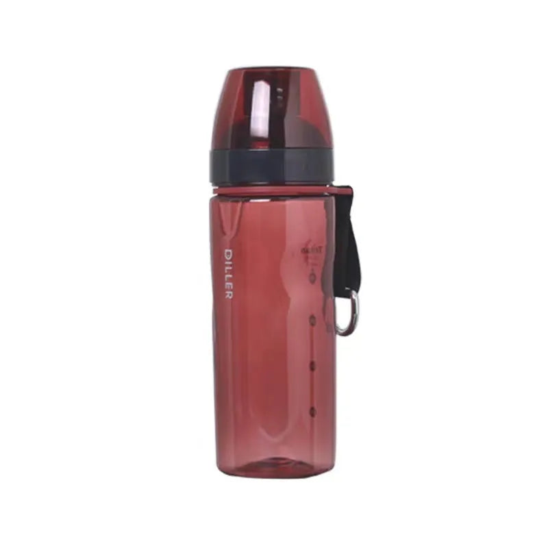 Chinese style portable water cup with tea compartment in blue, red, black or grey colours