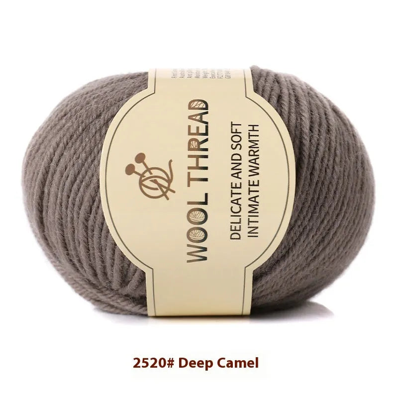 Hand knitting wool yarn roll for baby clothes with 10 needle specification in various colours