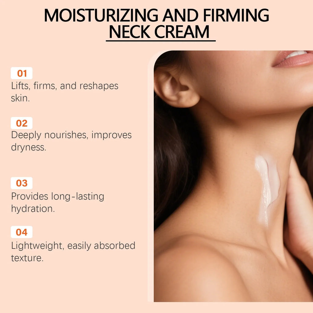 50g neck contour moisturising cream with compact packaging for daily skin care