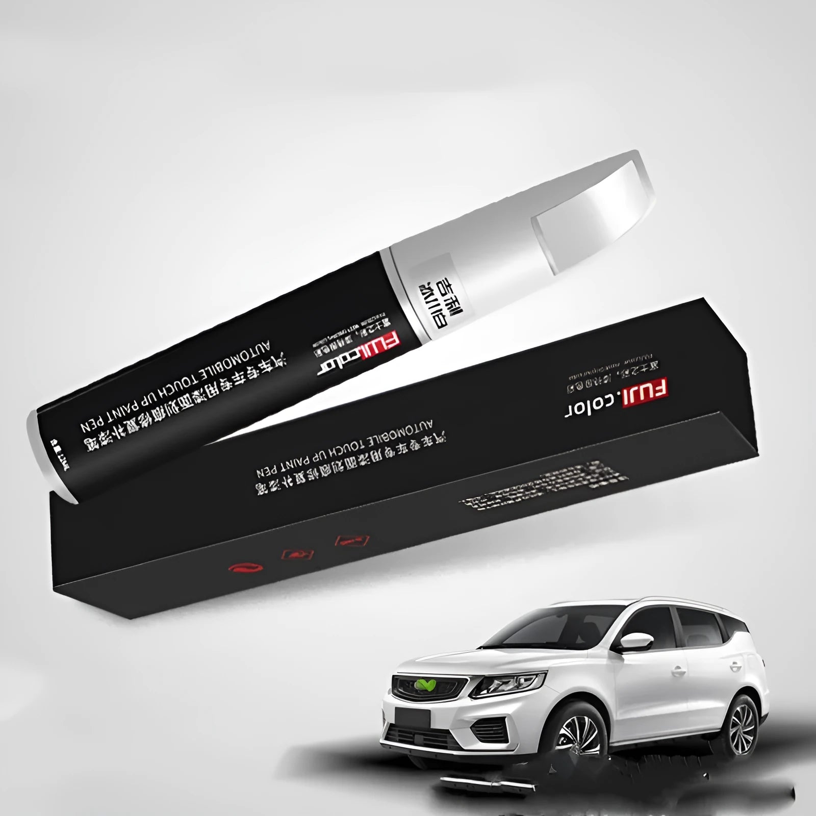 12ml automotive paint touch-up pen for repairing scratches on a vehicle.