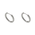 Geometric round women's ear clip with real gold plating in gold and silver colour options