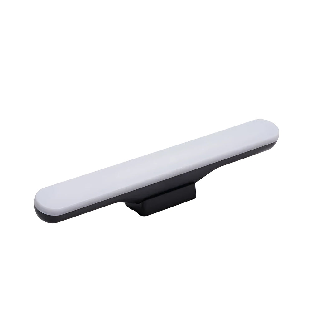 Modern plastic LED desk lamp with touch controls and adjustable brightness settings