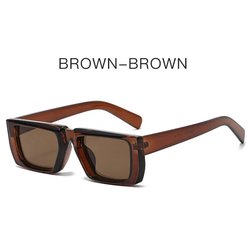 Special-shaped Y2K style sunglasses with UV400 protection in multiple frame and lens colour combinations