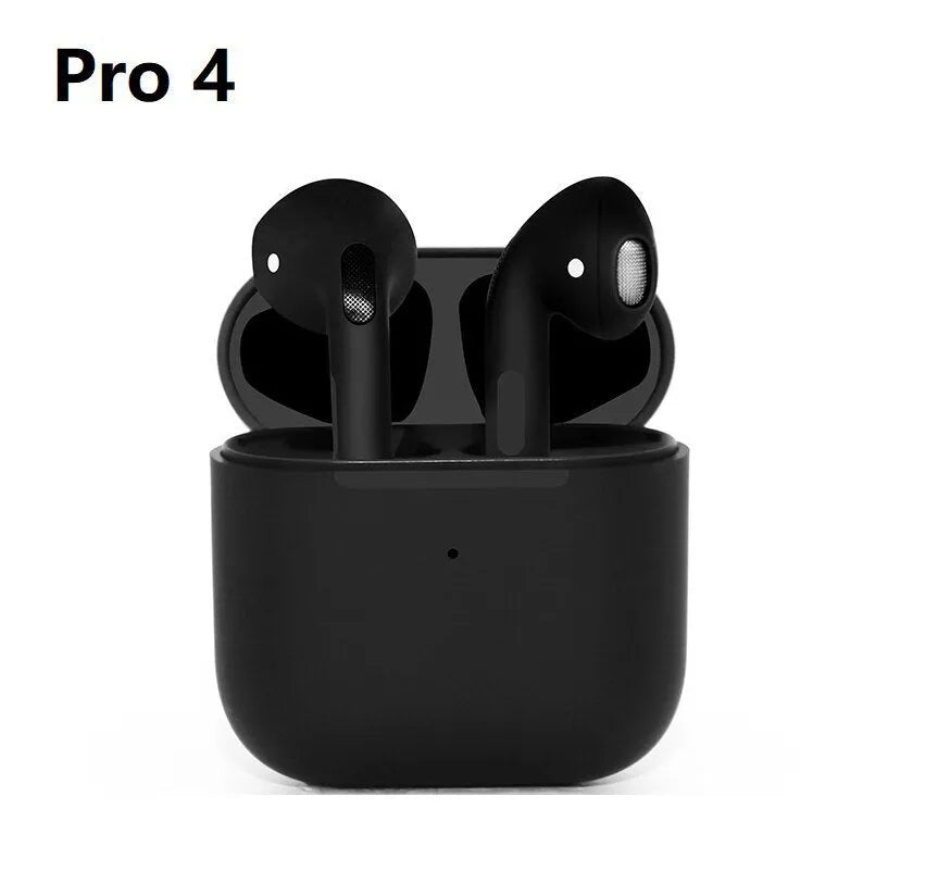 Pro4 White and Pro4 Black in-ear wireless Bluetooth sports headphones with waterproof design.