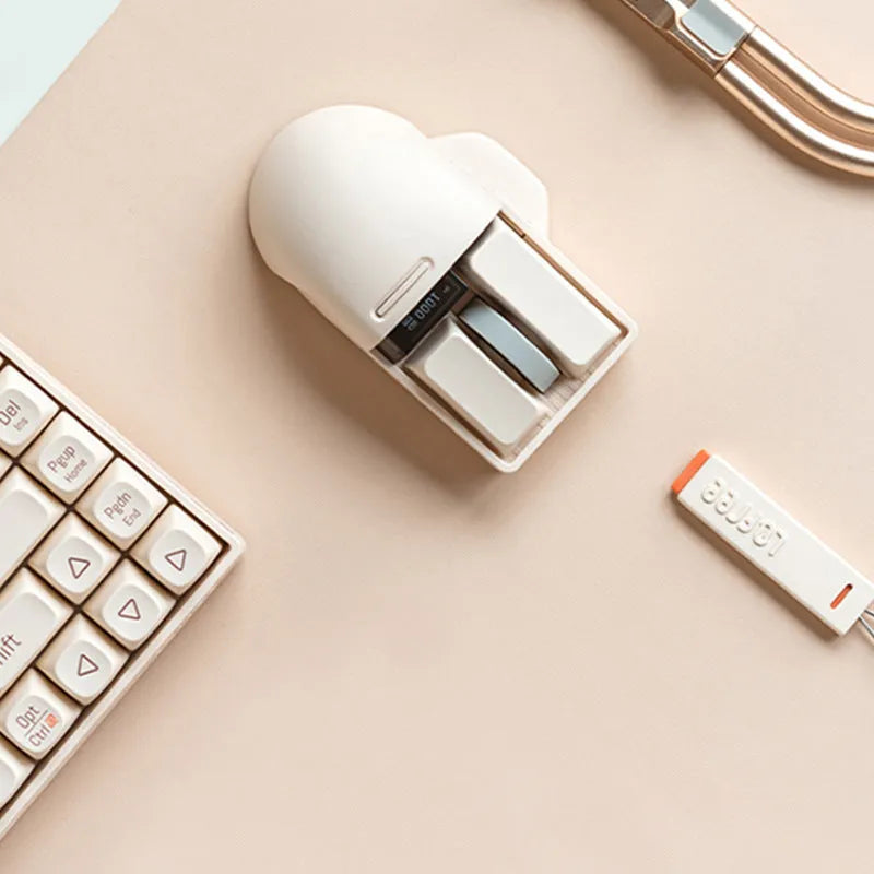 Xiaoqiao wireless computer mouse with Type-C charging port and adjustable 4000dpi resolution