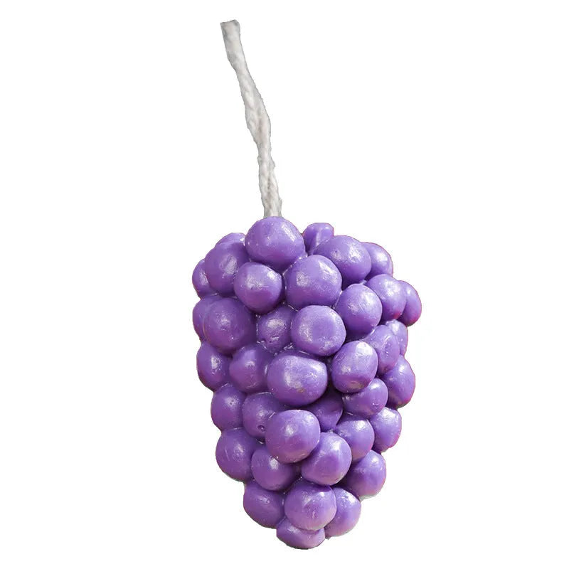 Purple and green grape cluster handmade soap bar weighing 80g