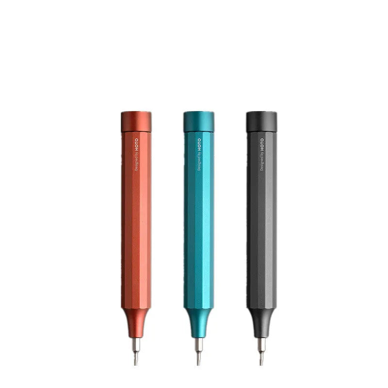 Green 24-in-1 precision screwdriver set with magnetic bit storage and multifaceted handle for electronics repair