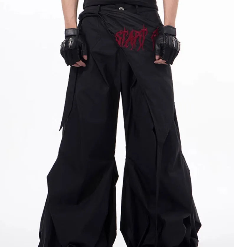 Boys wide-leg summer trousers in Korean style black or grey colour