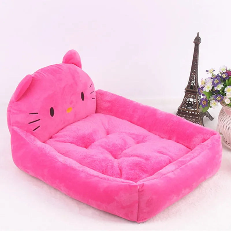 Cartoon-style washable pet bed sofa for small dogs and cats in a choice of colours.