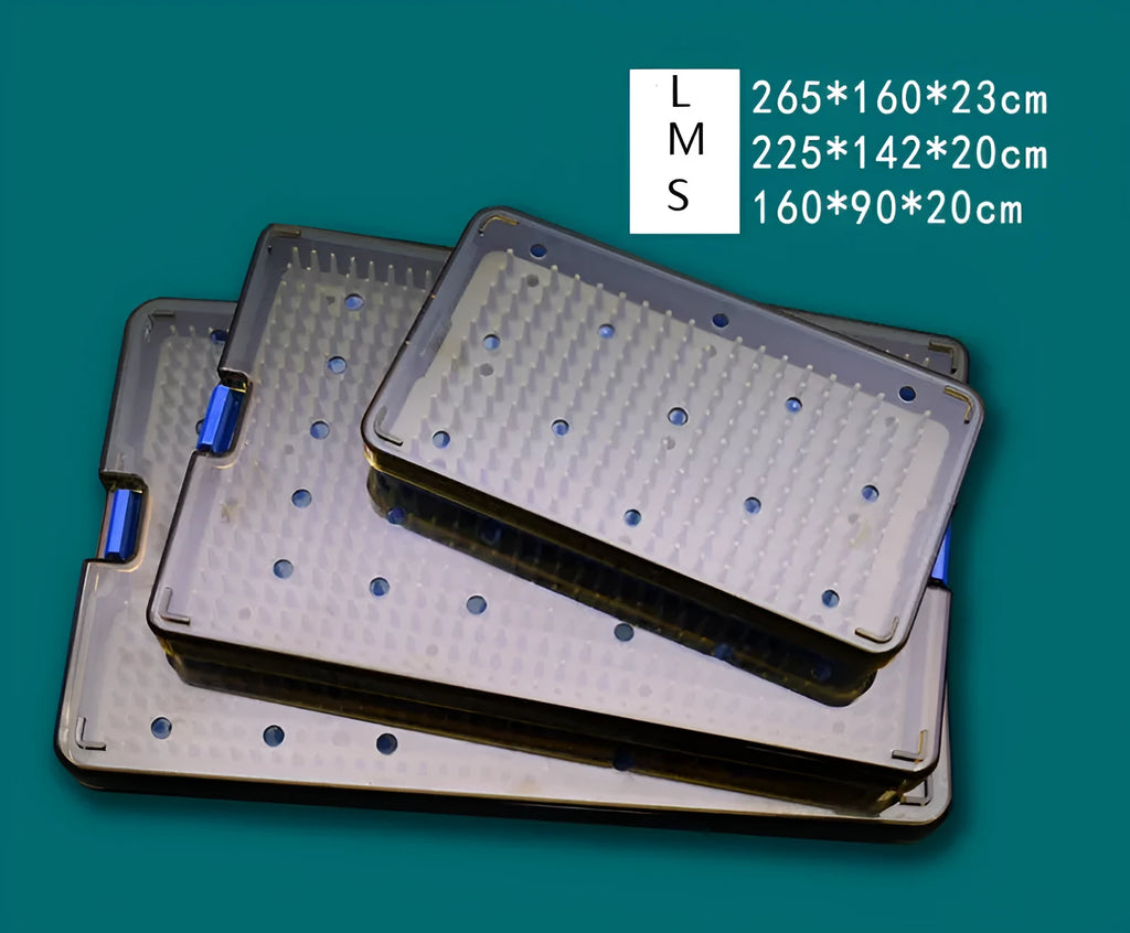 Silicone disinfection storage box for UV sterilisation wands in three size options