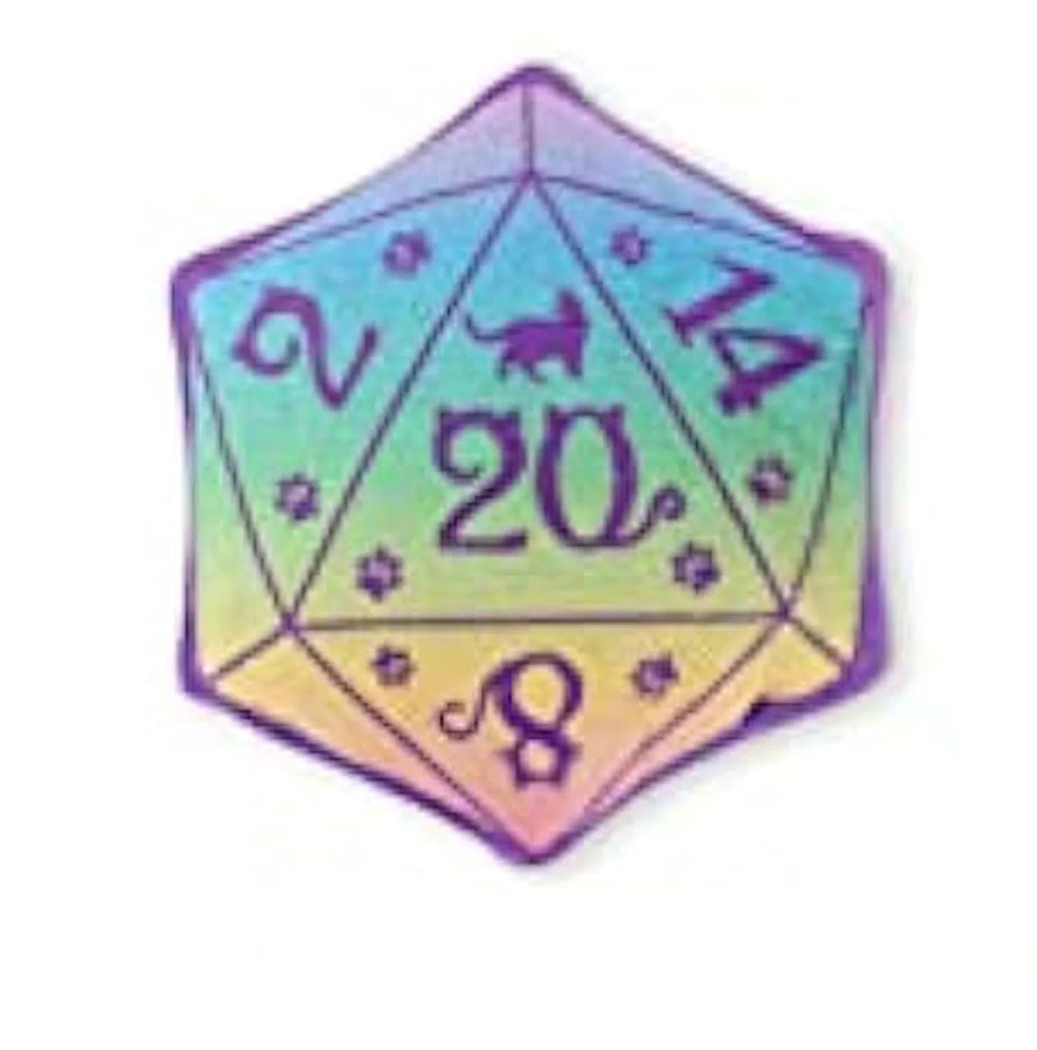 Soft plush DND dice cat toy with organic catnip filling in multiple colour options