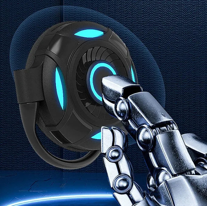 Black wireless Bluetooth gaming earphones with hanging ear design showing both earpieces