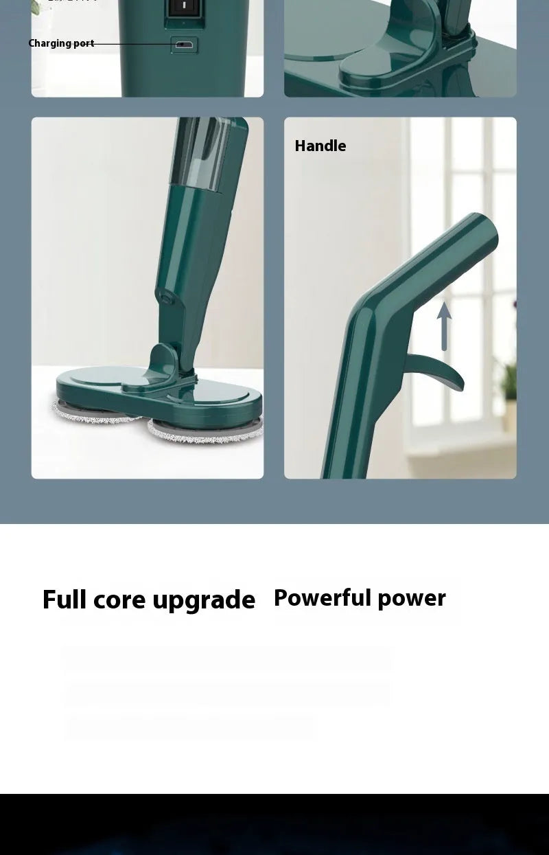 Lazy wireless home sweeping and mopping machine in S5 White colour with USB charging cable