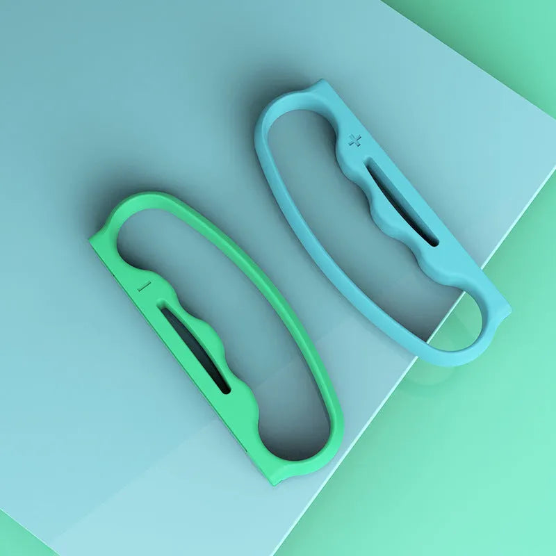 Two black AVS handle grips with hand ropes for Nintendo Switch Joy-Con boxing games.