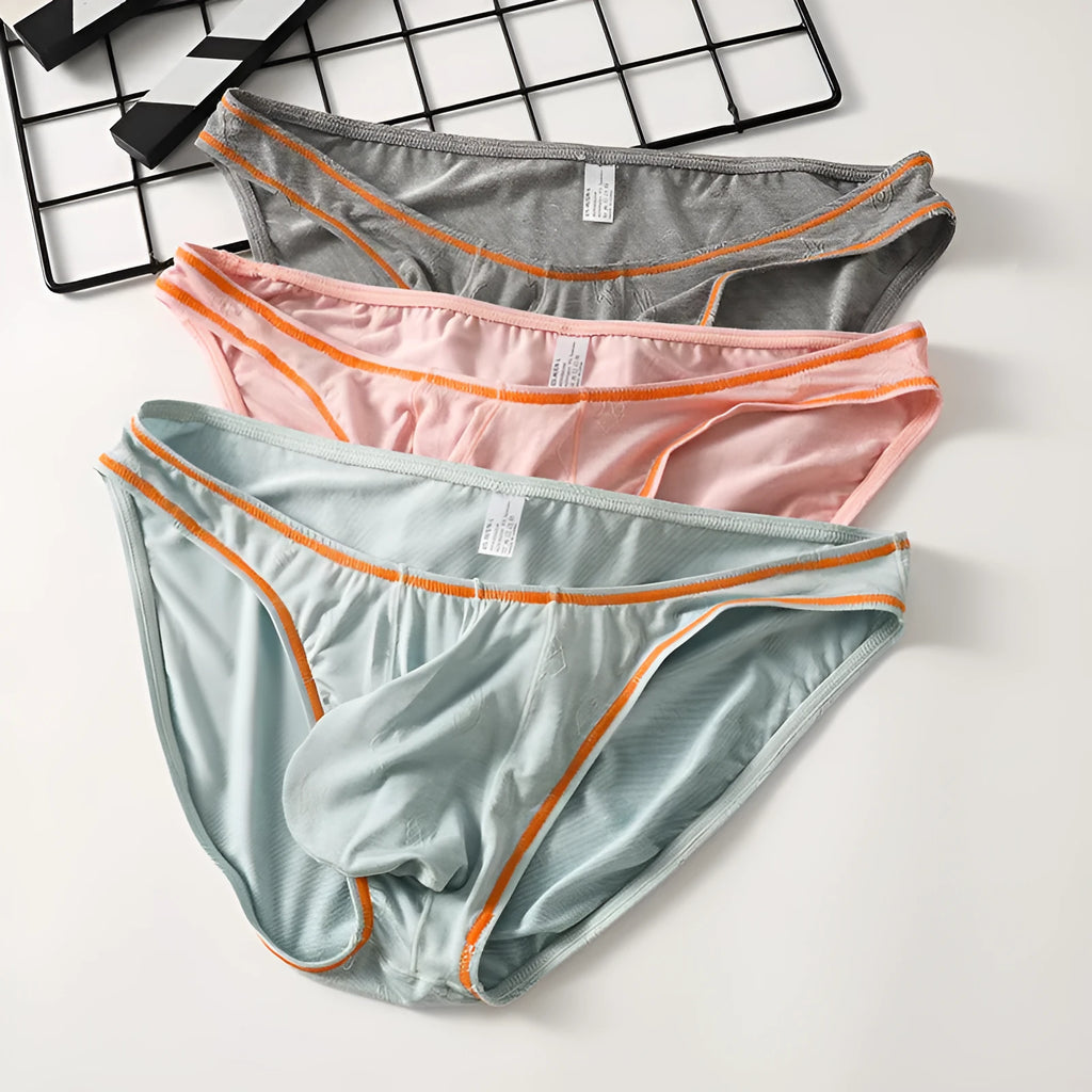 Men's modal ice silk underwear with butt-lift design in multiple colour options