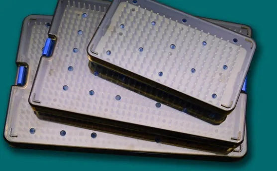 Silicone disinfection storage box for UV sterilisation wands in three size options