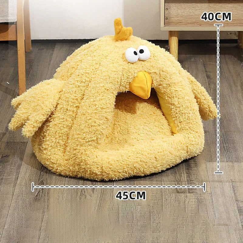 Cold-proof warm cat nest in size L (60x45cm) for fall and winter, suitable for cats and small chickens, shown as a pet mat