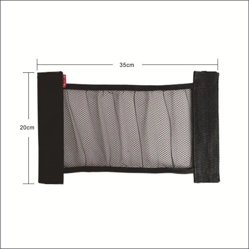 Car boot elastic storage net made from polyester mesh in 20x35cm or 20x45cm size options