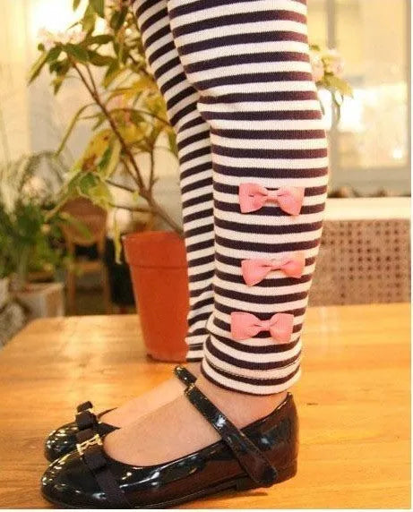 Girl's pink cotton clothing set showing size options from 110cm to 140cm