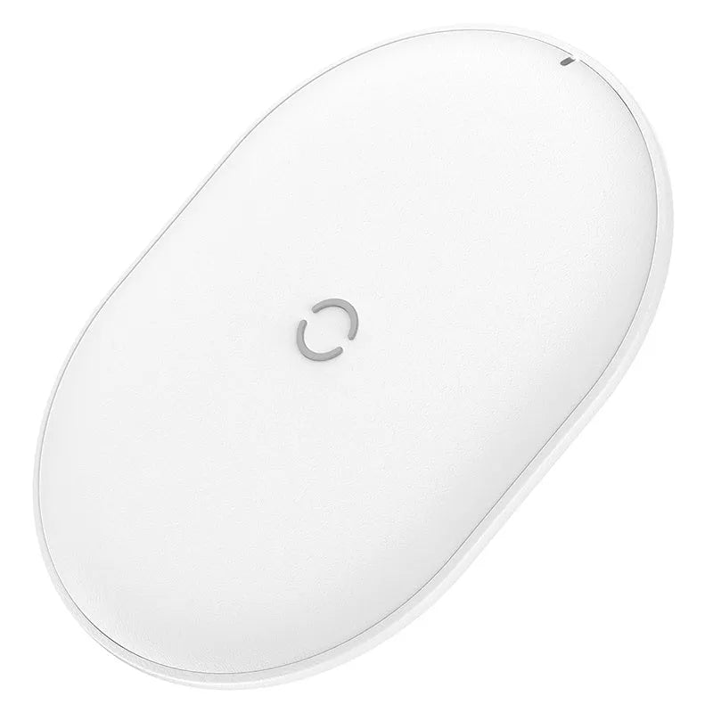 Baseus Rough Wireless Charger 15W pad in black or white with Type-C cable and textured surface
