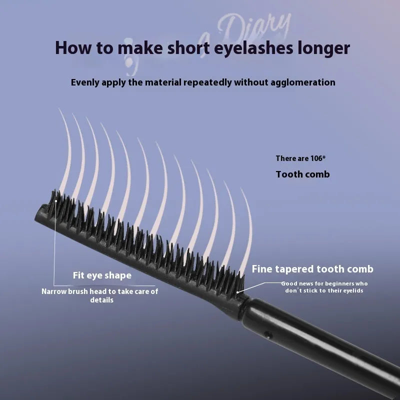 Long-lasting curling mascara in black and brown shades for defined eyelashes