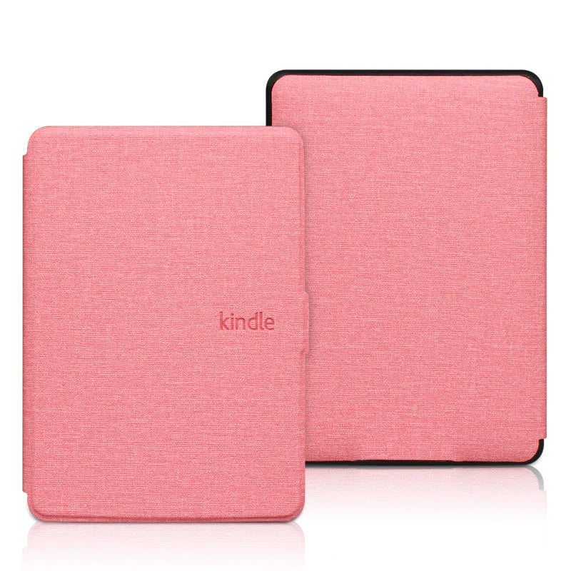 Hard plastic leather-style protective case for Kindle Paperwhite with magnetic closure in multiple colours.
