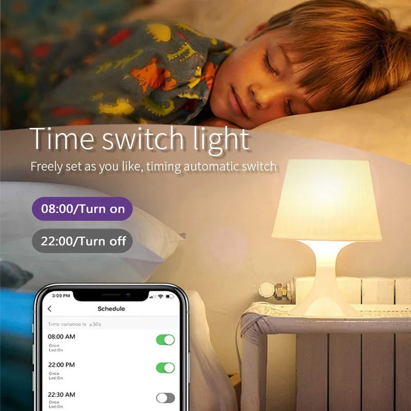 Smart RGBCCT GU10 spotlight with 5W LED, 50mm diameter, WiFi connectivity for voice control