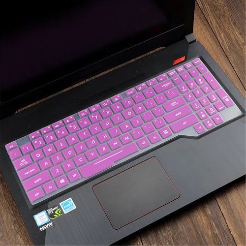 ASUS Flight laptop keyboard protective silicone cover in translucent mint colour showing anti-glare matte finish