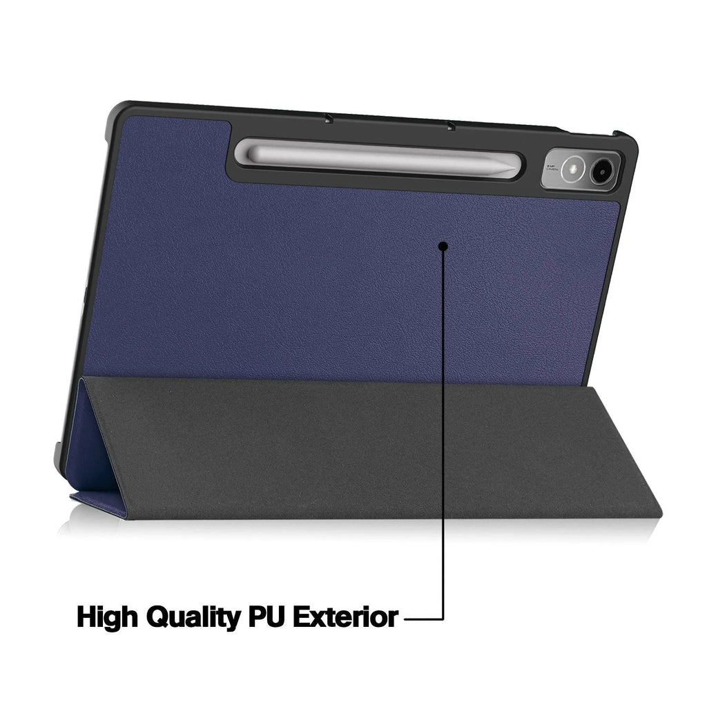 Lenovo Tab P12 tablet protective case with three-fold stand in multiple colour options