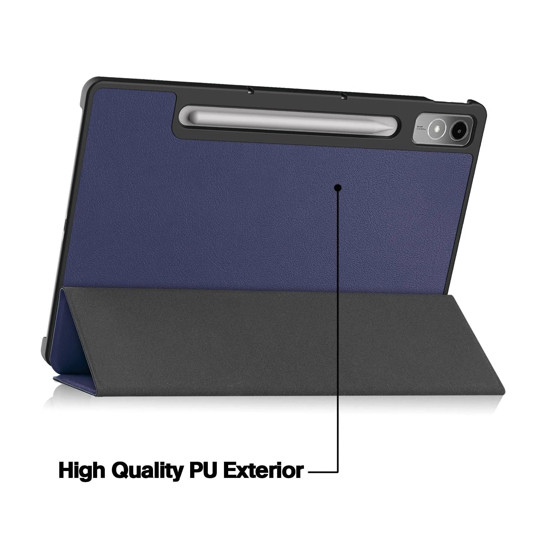 Lenovo Tab P12 tablet protective case with three-fold stand in multiple colour options