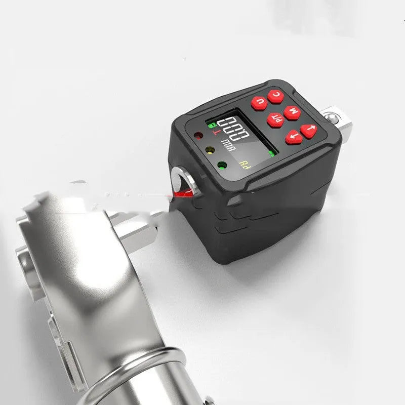 1/2 inch drive digital torque meter with 200N capacity in three-piece metal set