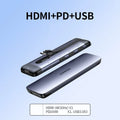 USB-C docking station adapter with HDMI, USB 3.0 ports and charging capability