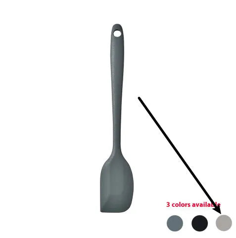 12 piece silicone kitchenware set with rotating storage bucket including spatula, ladle, spoon and cooking utensils