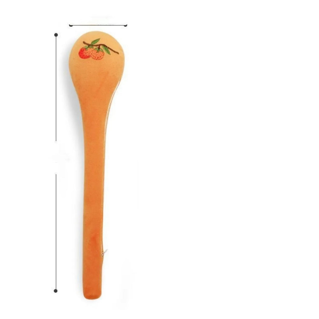 48 cm long manual back percussion massage stick with meridian flap and zipper design