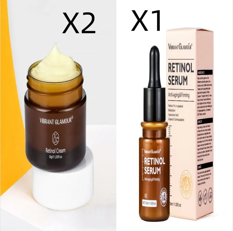 30ml retinol facial serum bottle for reducing fine lines and dry skin