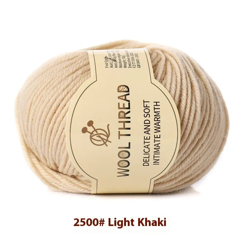 Hand knitting wool yarn roll for baby clothes with 10 needle specification in various colours