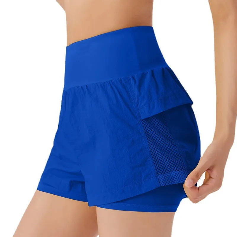 Women's cotton blend loose fit quick-dry sports shorts in multiple colours on size chart