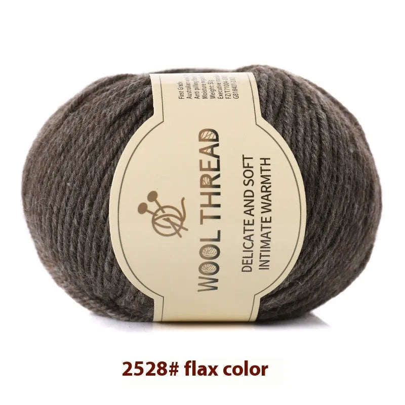 Hand knitting wool yarn roll for baby clothes with 10 needle specification in various colours