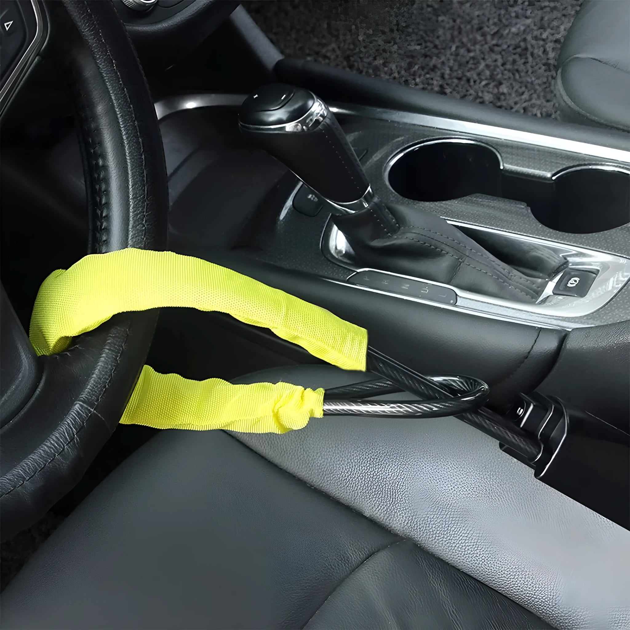 Car steering wheel anti-theft lock with copper core for General Motors vehicles in red colour