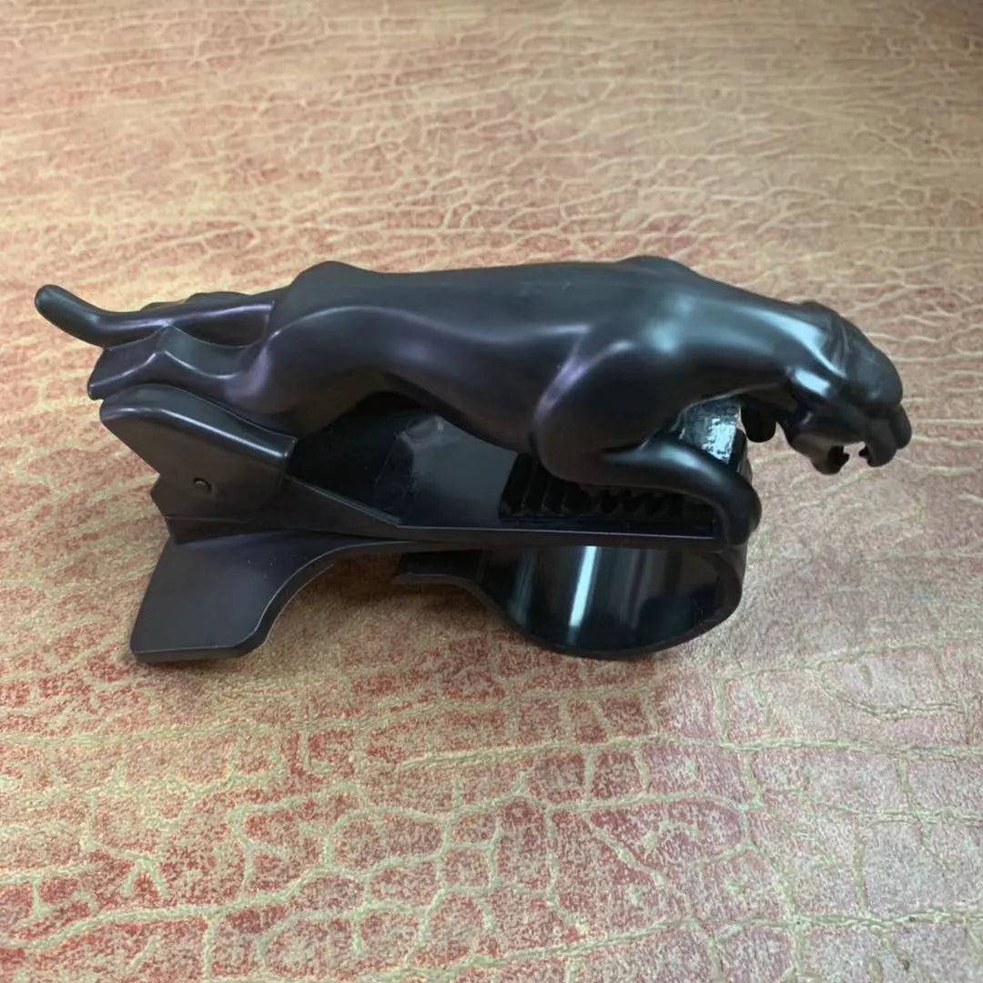 Car Leopard mobile phone holder with rotary bracket in black, gold or silver finish