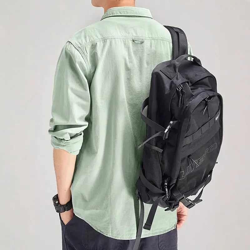 Men's long sleeve loose fit cardigan-style shirt overalls in four colour options