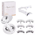 Portable magnetic false eyelash travel case with integrated soap holder in chemical fibre material
