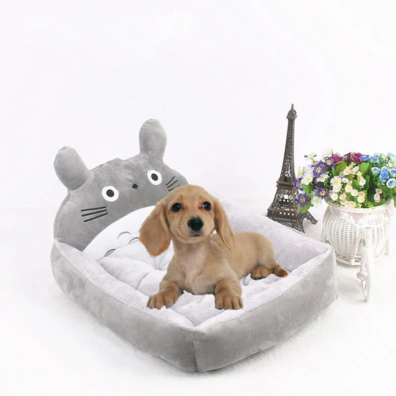 Cartoon-style washable pet bed sofa for small dogs and cats in a choice of colours.