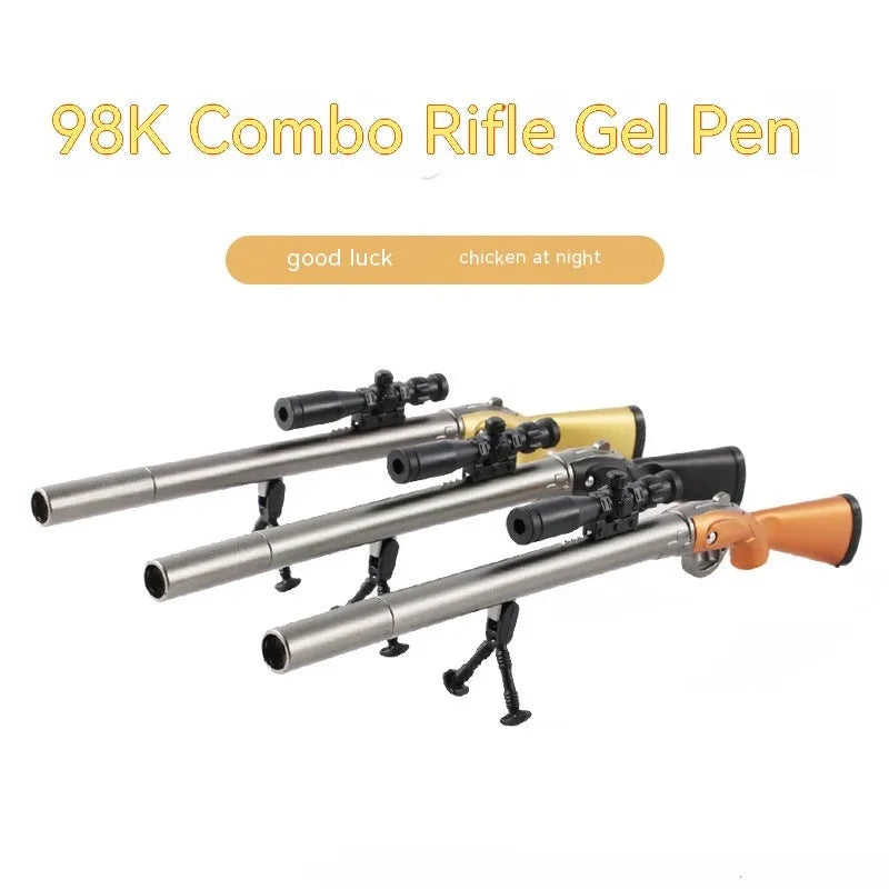 Marvel Eating Chicken 98K Sniper Rifle plastic gel pen with 0.5mm tip.