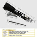 Chain screw gun head automatic nail gun electric screwdriver set with metal head, cross head bit, and gun rack.